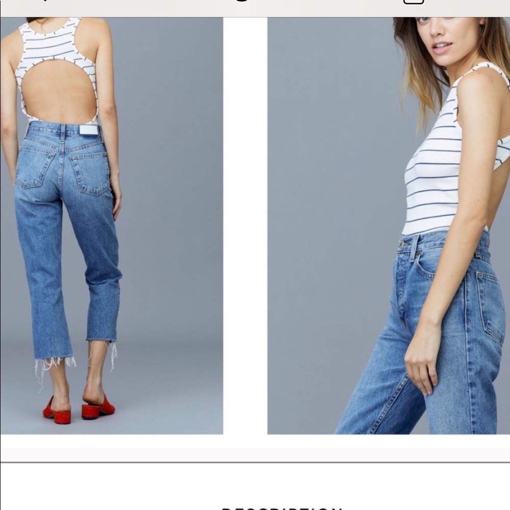 LNA Sporty T Back Cutout Bodysuit NWT